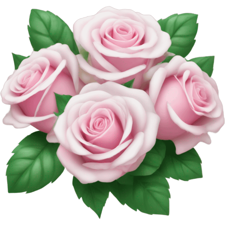 pink and white roses emoji