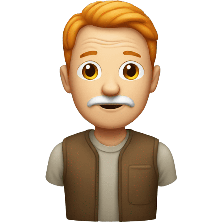 old man with ginger emoji