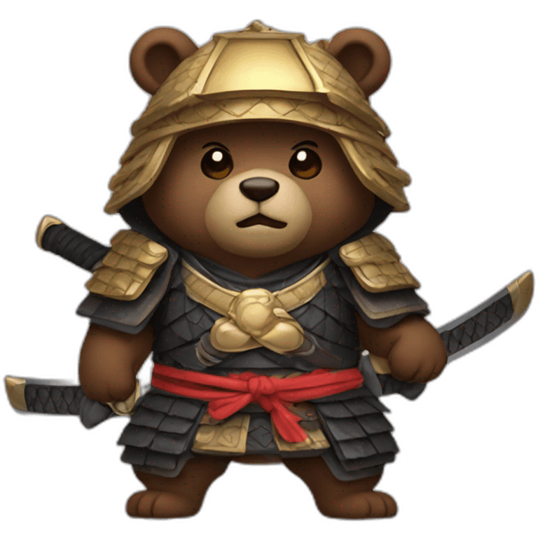 bear samurai emoji