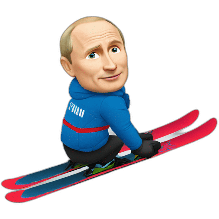 putin qui fait du ski emoji