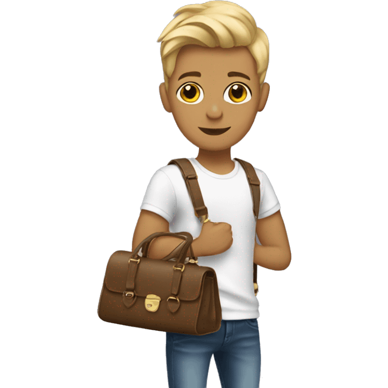 twink with an expensive handbag emoji