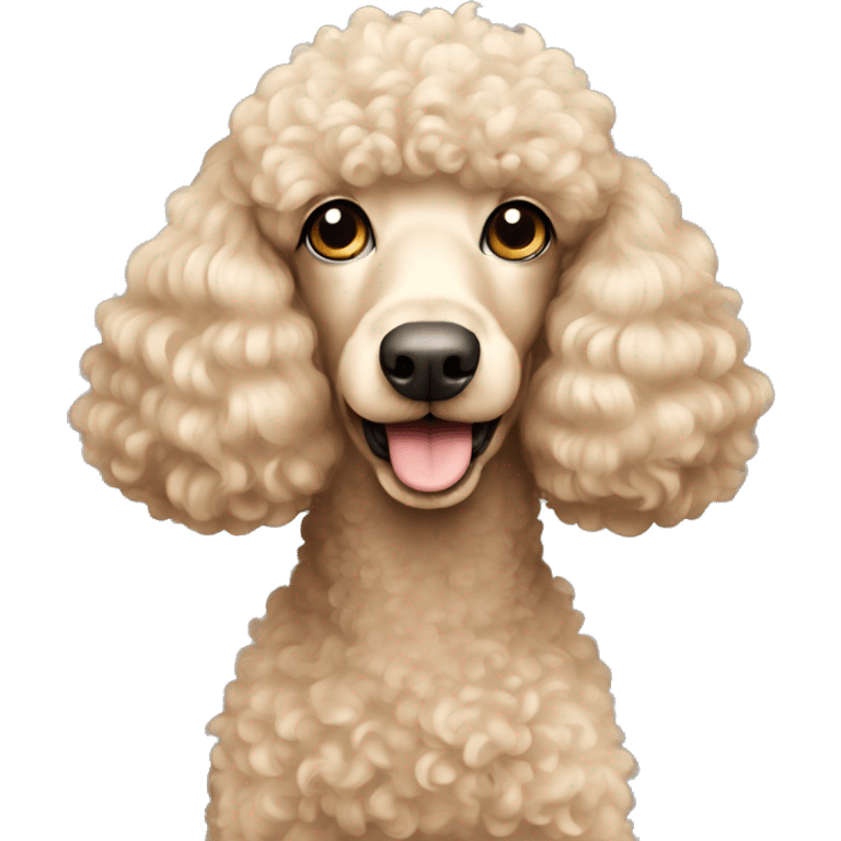 Beige Poodle emoji