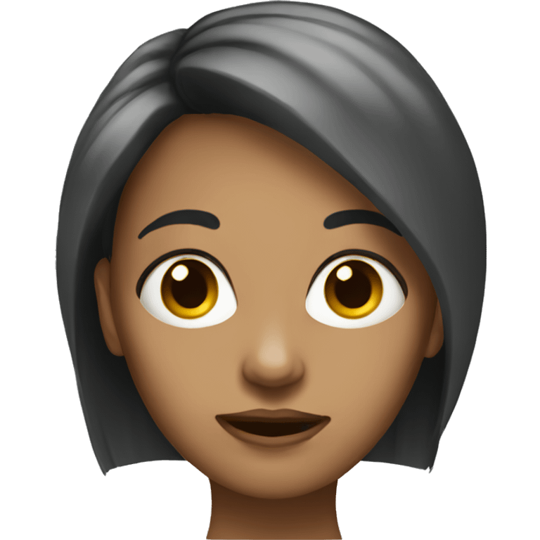 Female with bad facelift blind hair  emoji