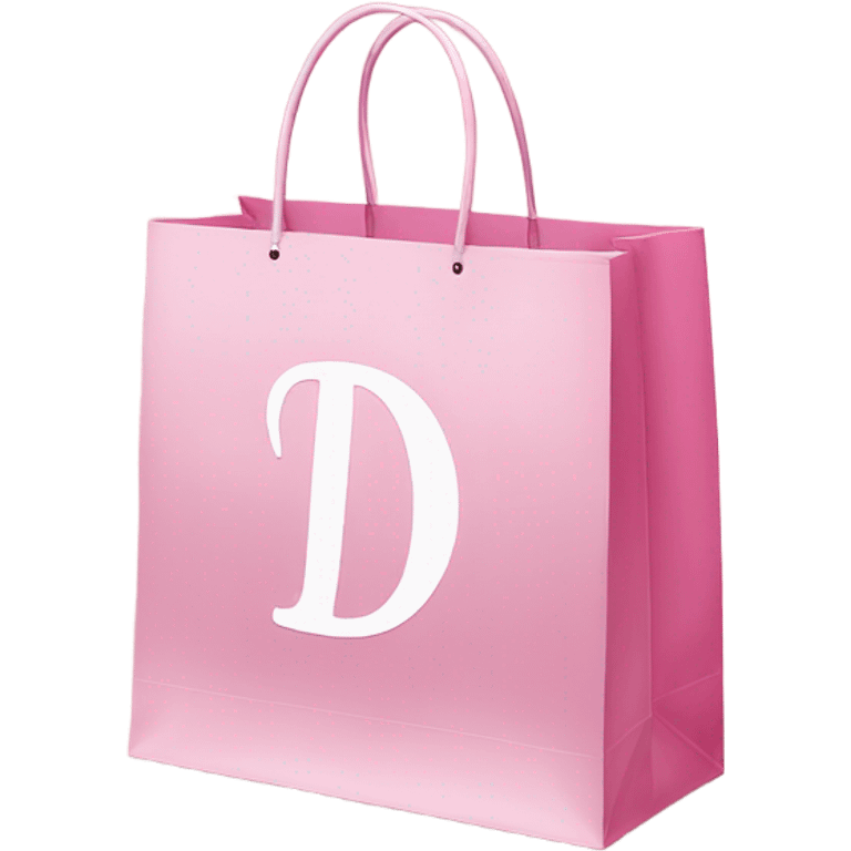 pink shopping bags Dior  emoji