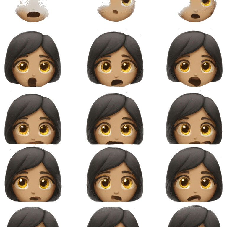 Girl anxiety  emoji