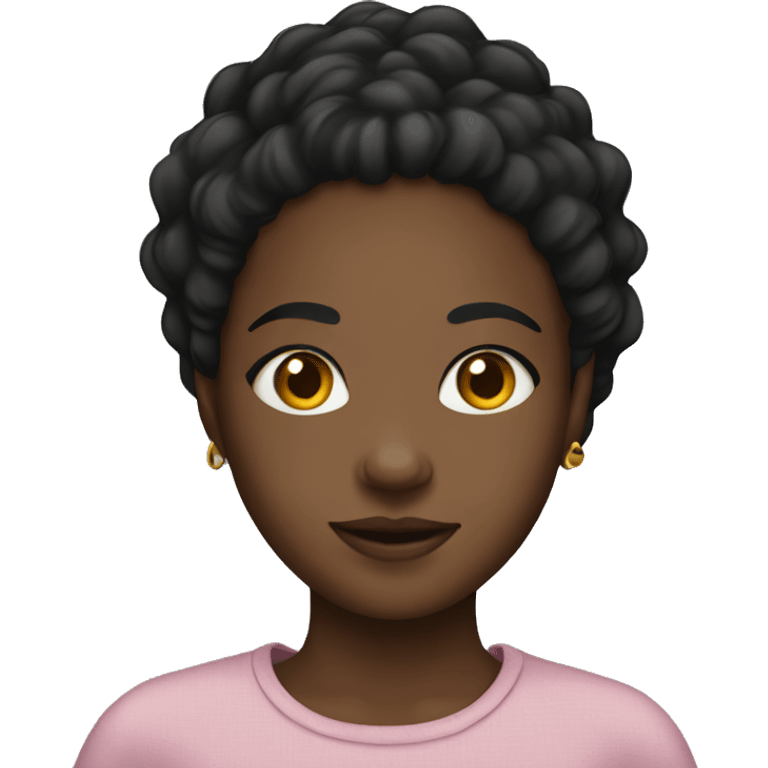 Black girl with edges  emoji