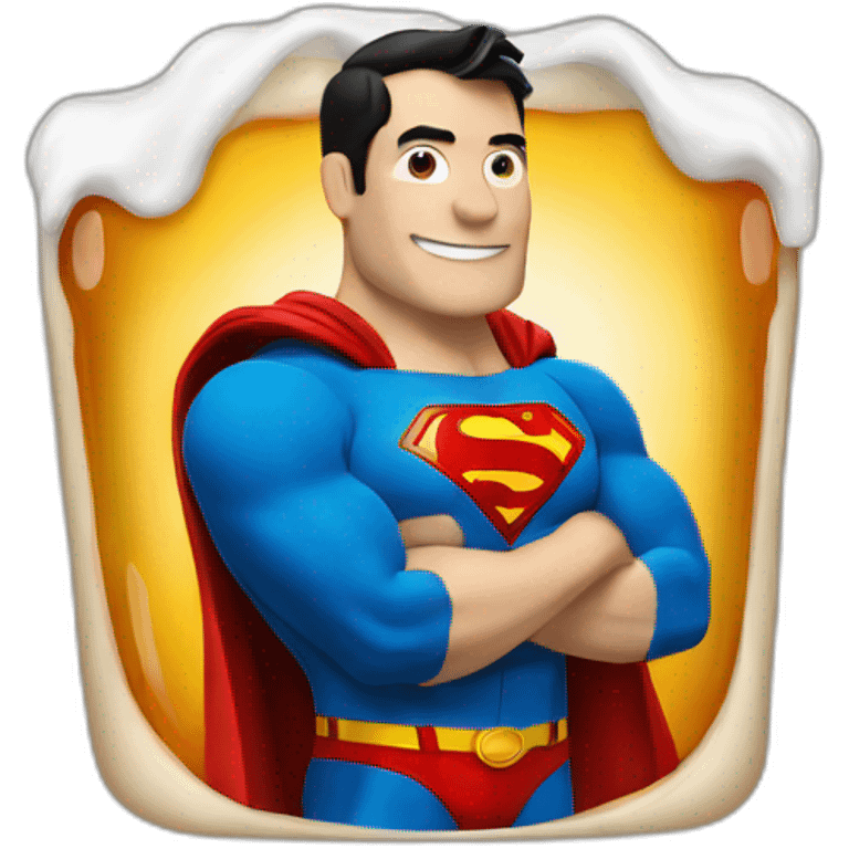 Superman beer emoji