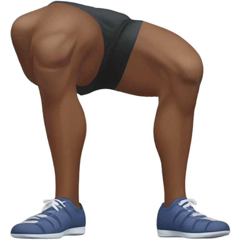 Legs Squat from behind emoji