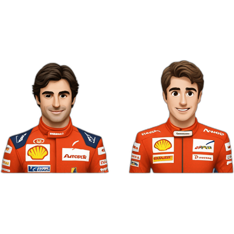 Carlos sainz and Charles leclerc emoji