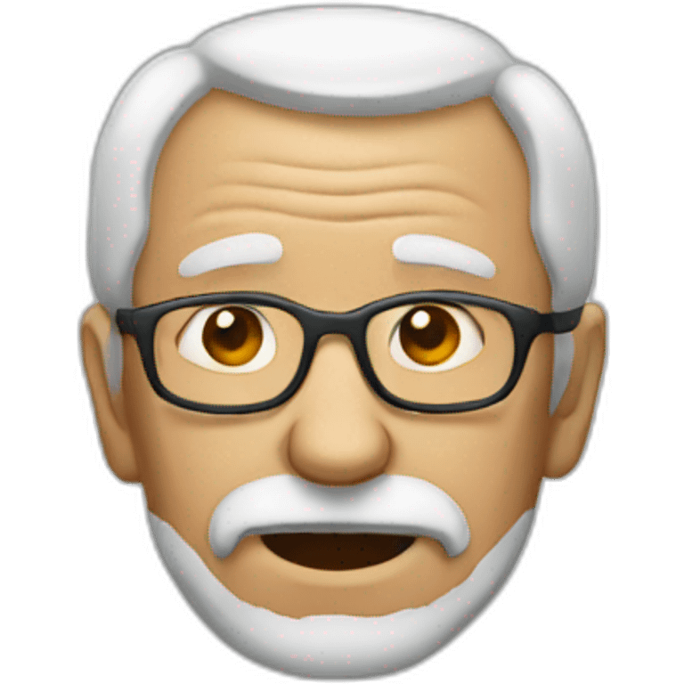 Old man being hip emoji