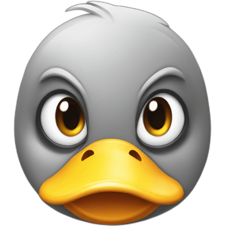 Angry duck emoji