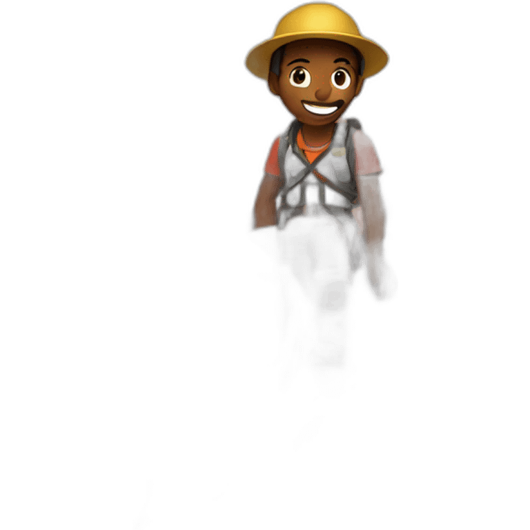 adventurer on a volcano emoji