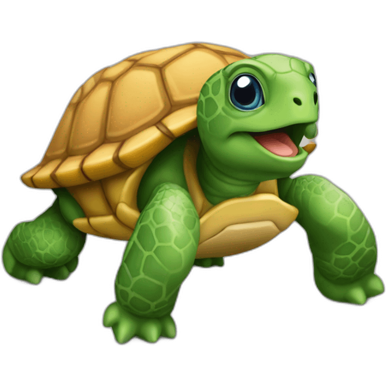 tortue qui mange emoji