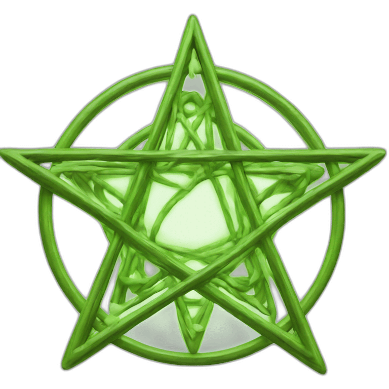 high tech pentagram emoji