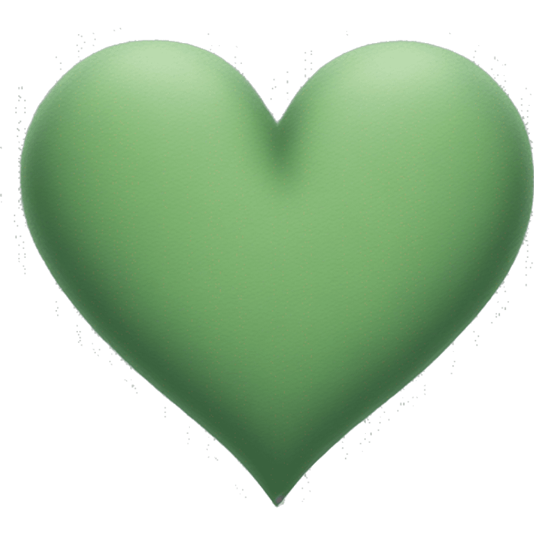 Sage green heart emoji