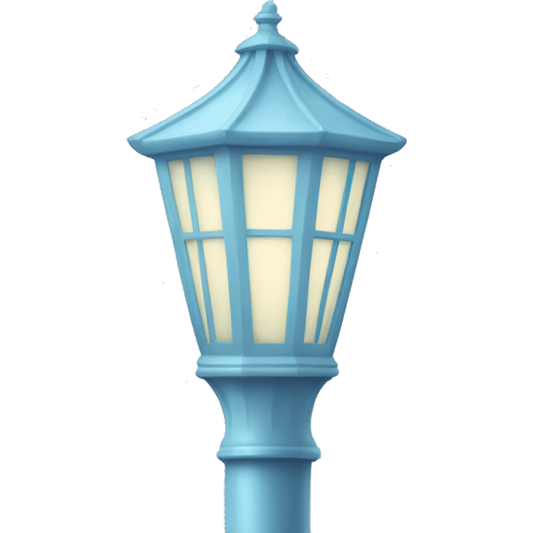 pastel blue lamp post emoji