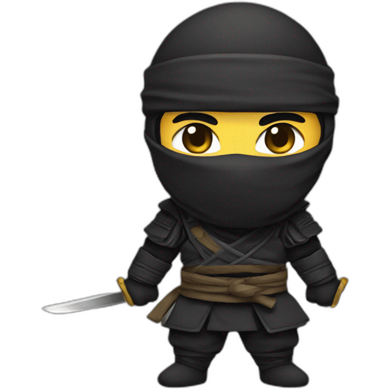 Chibi ninja style emoji