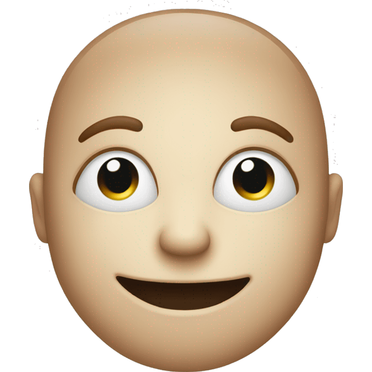 one-eyed smile on white background emoji