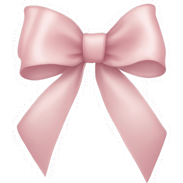 light pink ribbon bow emoji