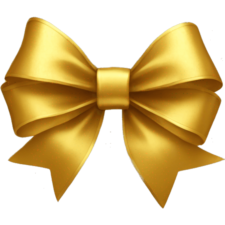 Gold bow emoji