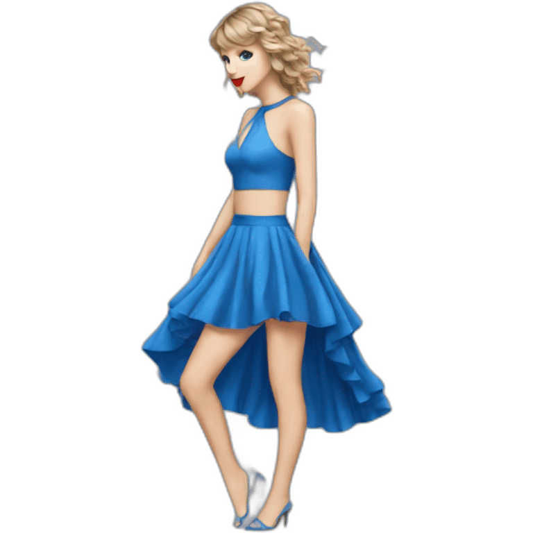 Taylor swift eras tour blue dress emoji