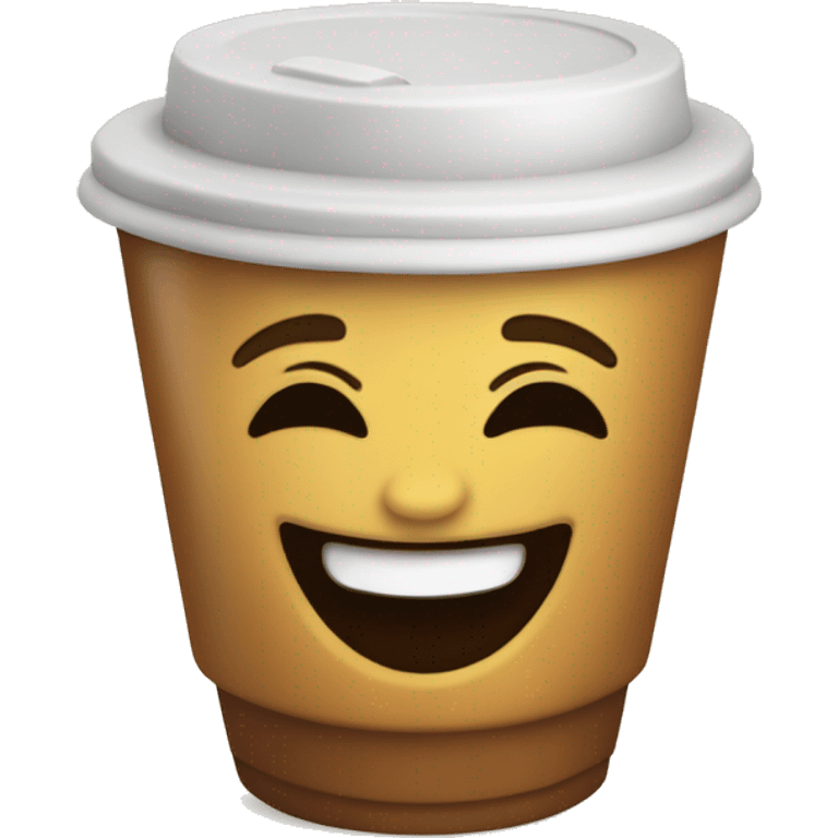 un café sonriendo emoji