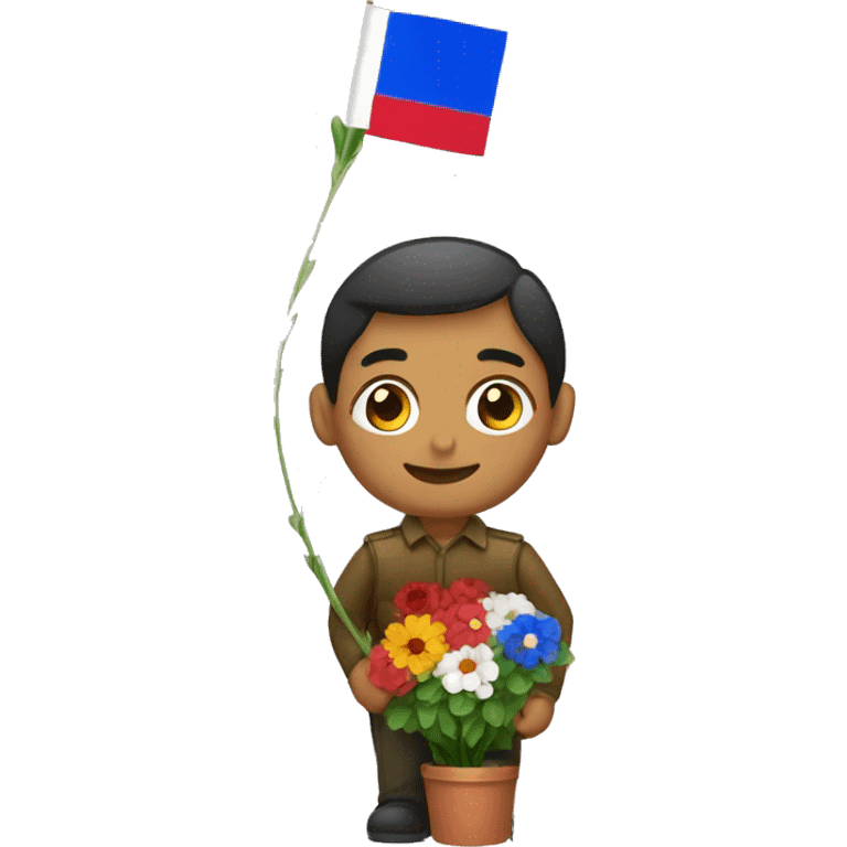 florist and Armenian flag emoji