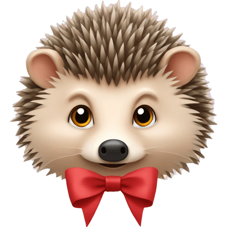 hedgehog with a bow emoji