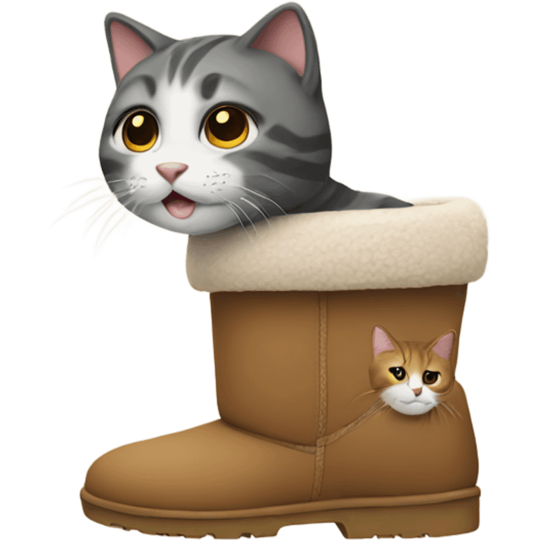 cat wearing uggs  emoji