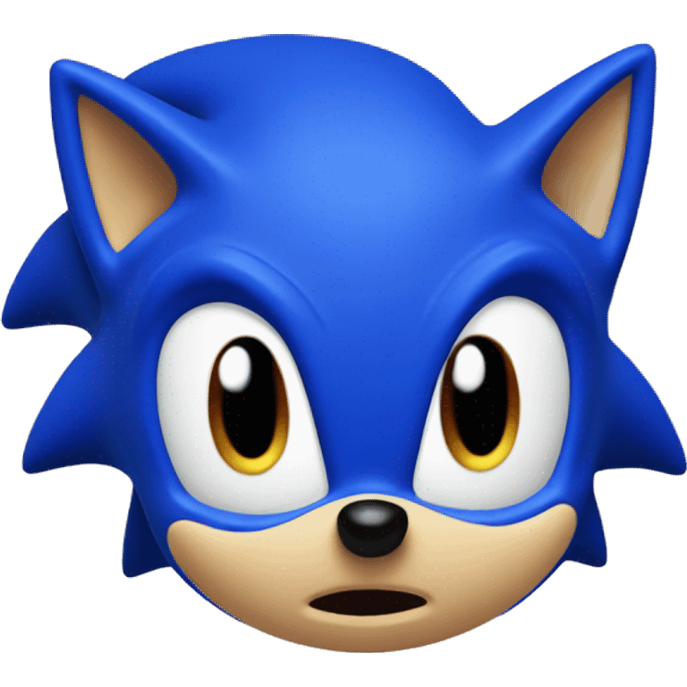 ai generated blue sonic the hedgehog emoji