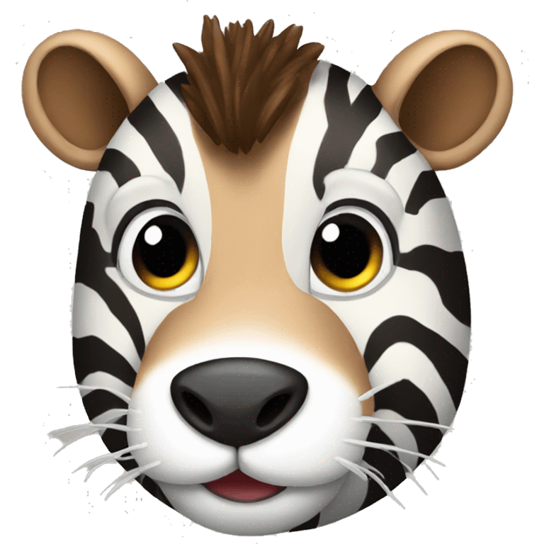 zebra as beaver emoji