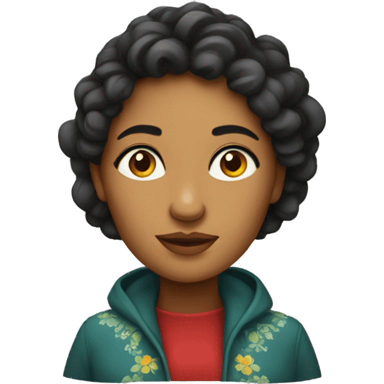 A stereotypical Portuguese woman emoji