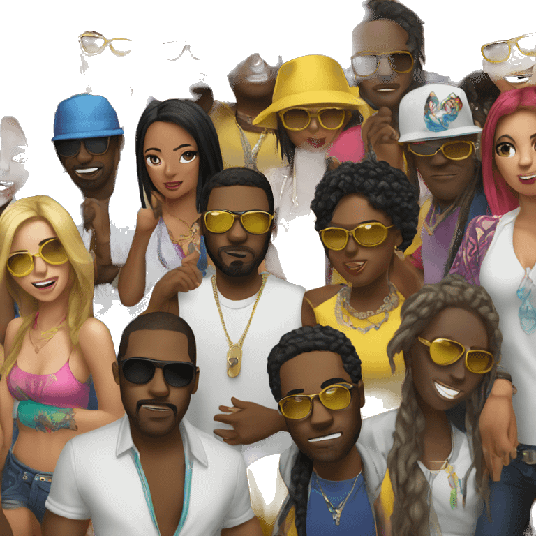 dancehall party street emoji