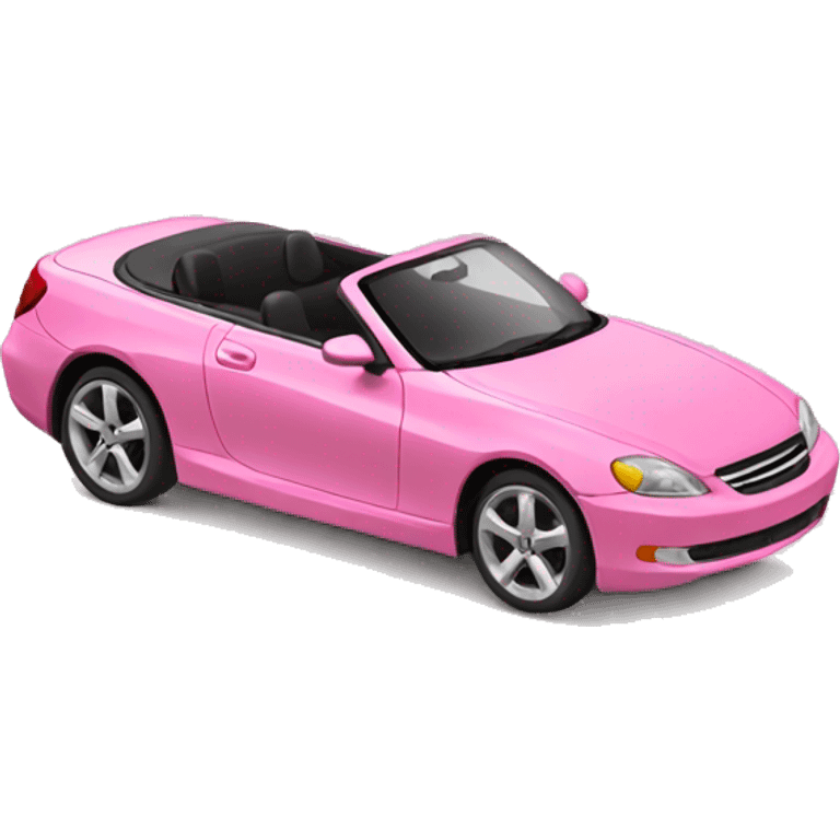 pink convertible side view emoji