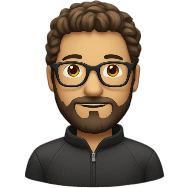 men with beard and glasses emoji