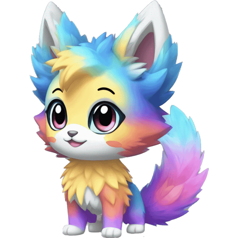  High quality Cute Cool Kawaii edgy Pretty Chibi Fur-Sona Shiny Colorful Sparkly Fakemon Full Body emoji