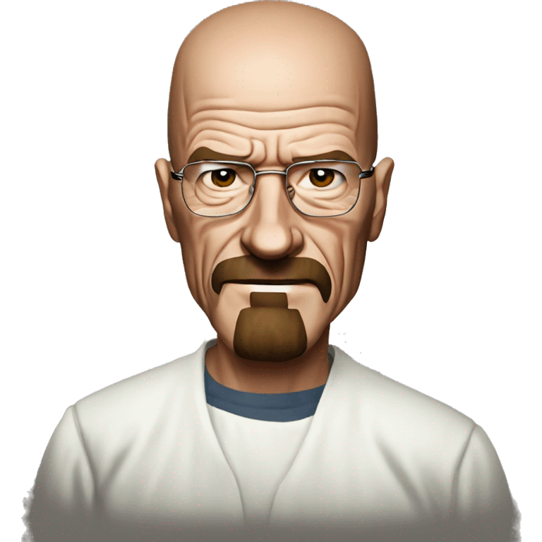 Walter white realistic selfie surprised  emoji