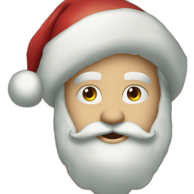 Santa Claus is a dollar in the eye emoji