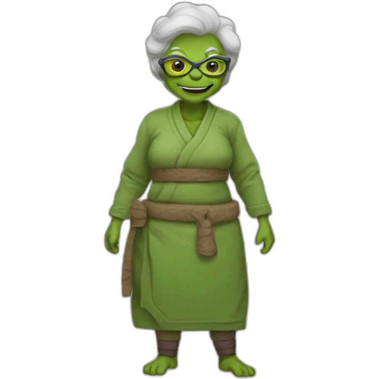 Ninja turtle grandma emoji