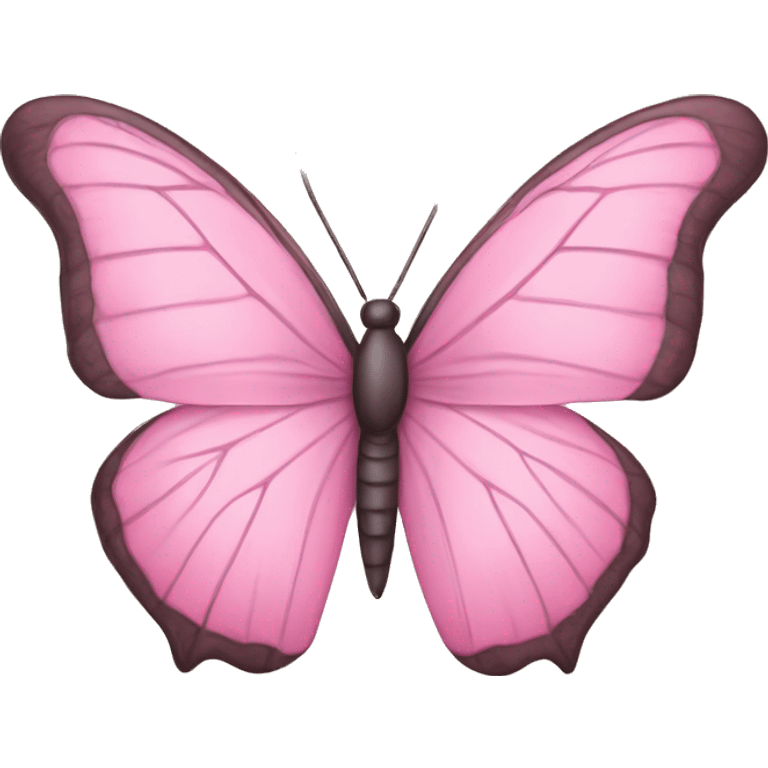 Mariposa rosa pastel  emoji