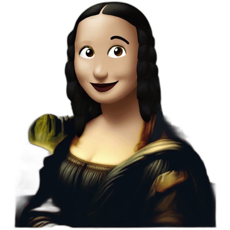 mona lisa with frame emoji