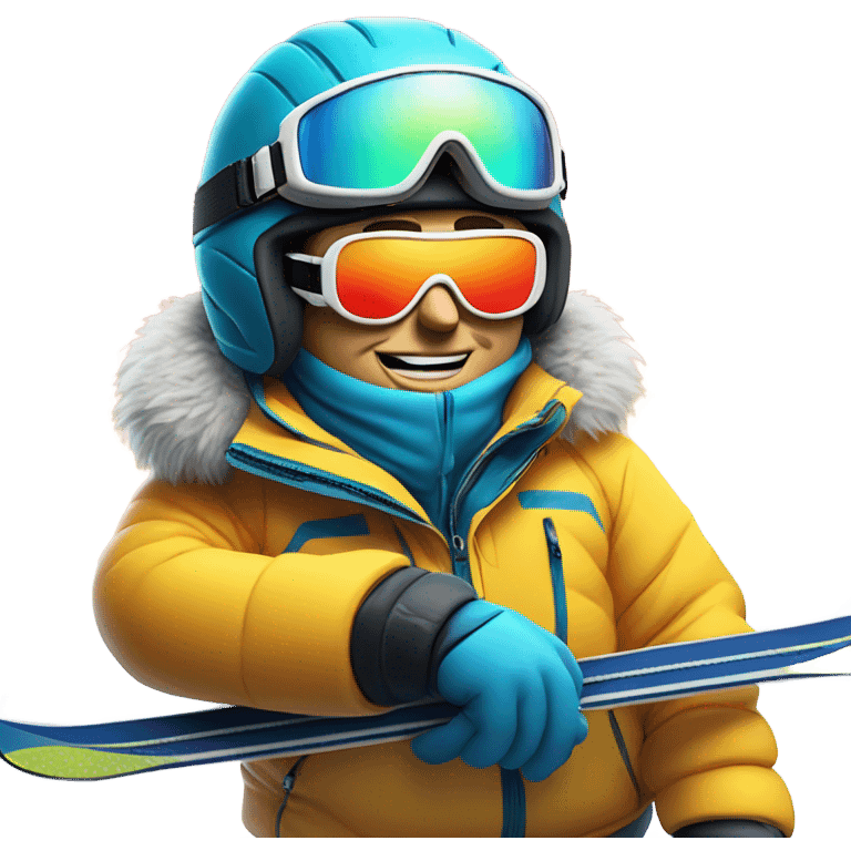 Donald trump skiing  emoji