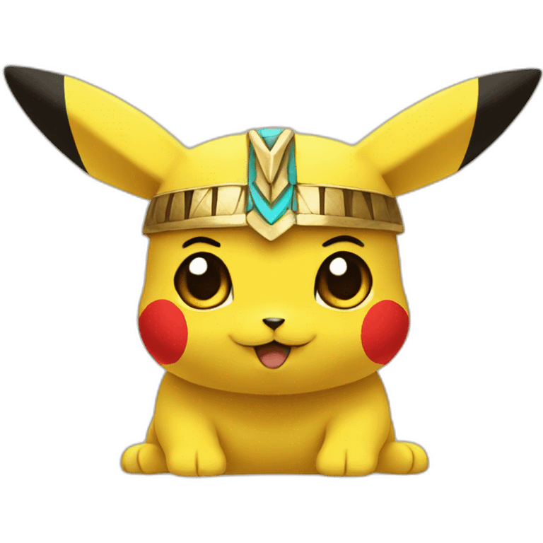 Egyptian style Pikachu emoji