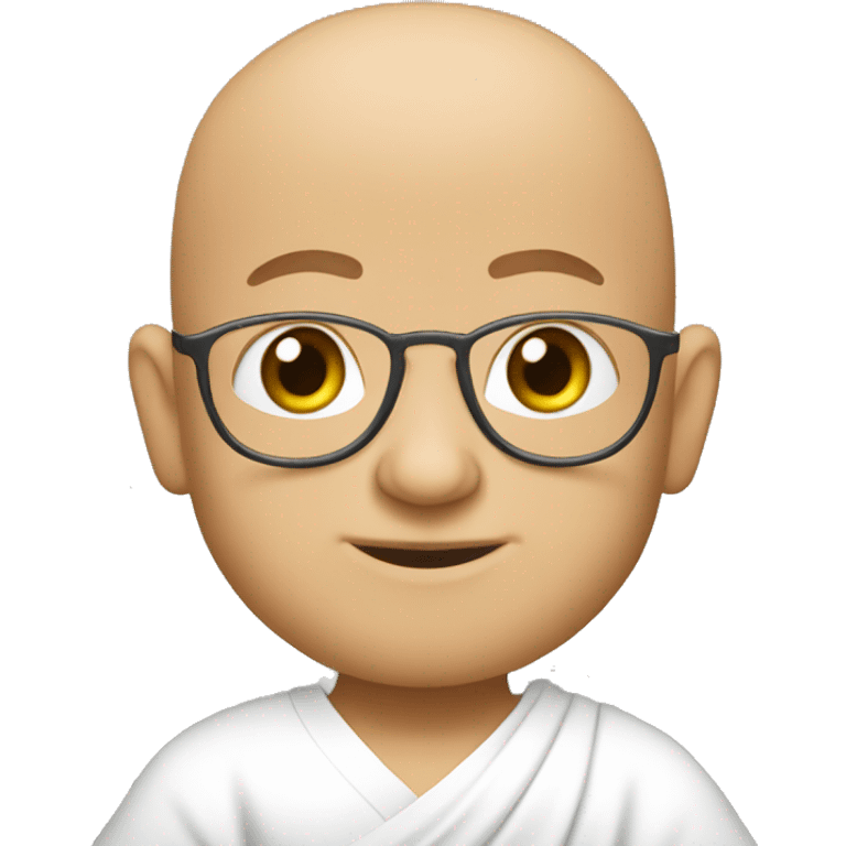 A bald Buddhist with a text above that says "What's up Julio" emoji