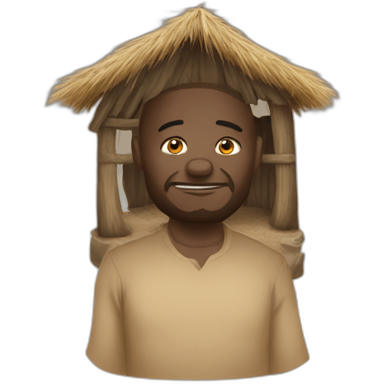 AFrican Dirt Hut emoji