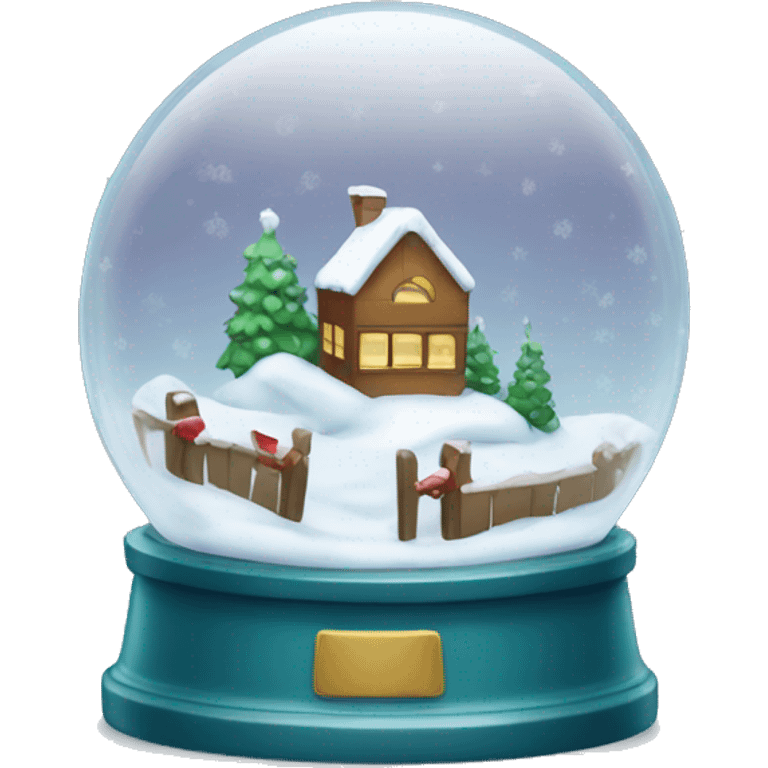 Christmas snow globe emoji