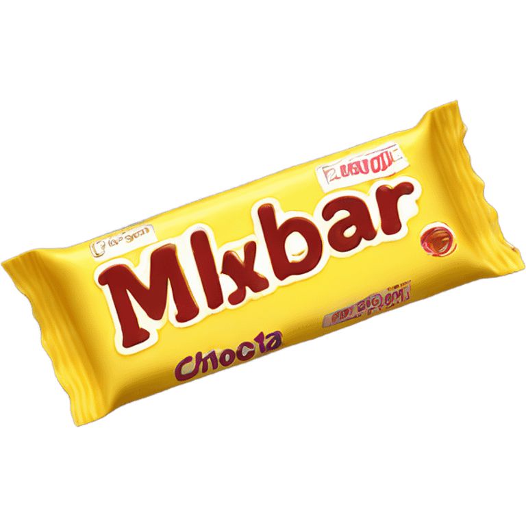 Hyper Realistic Milkybar chocolate wrapper emoji