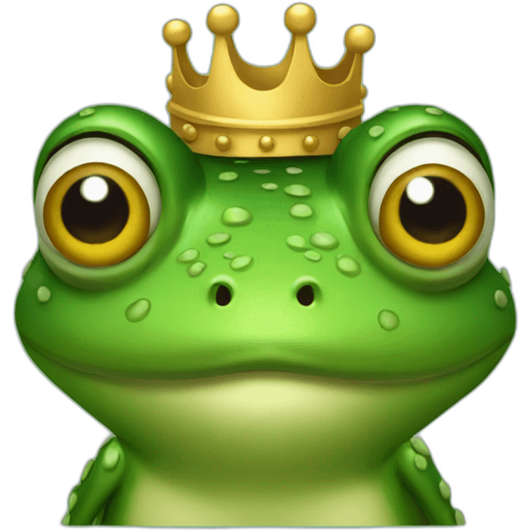 king frog emoji