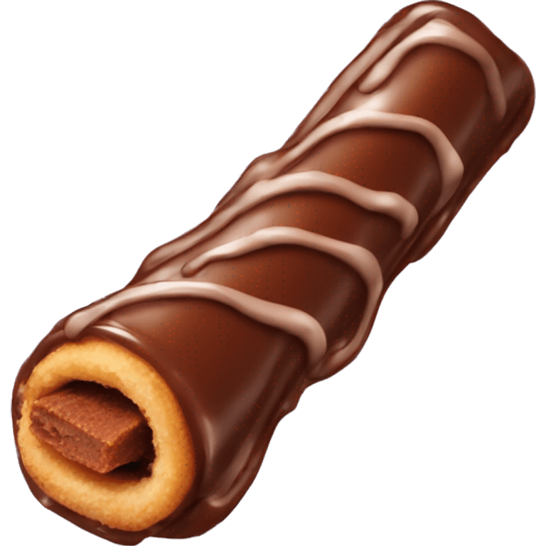 Chocolate dipped churro emoji