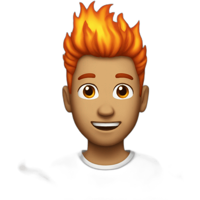 Fire Hair emoji